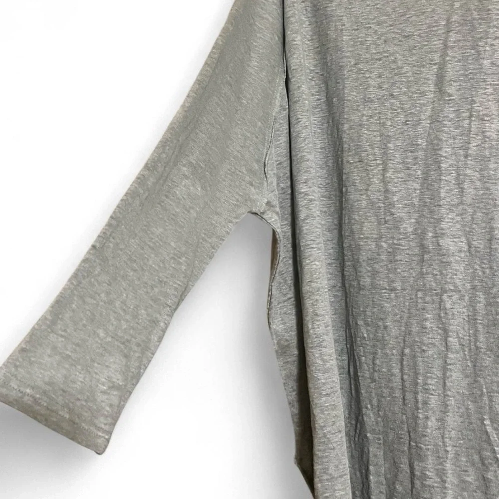 Easel Top Sz L Oversized 100% Sage Green Tunic Feminine Flowy Lightweight - Picture 6 of 8